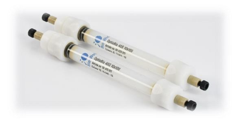 OptioBio 40S 10x100 and OptioBio 40Q 10x100 prepacked columns